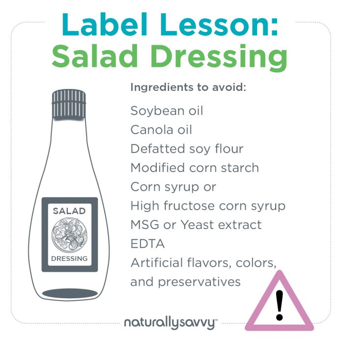 Label Lesson Salad Dressing