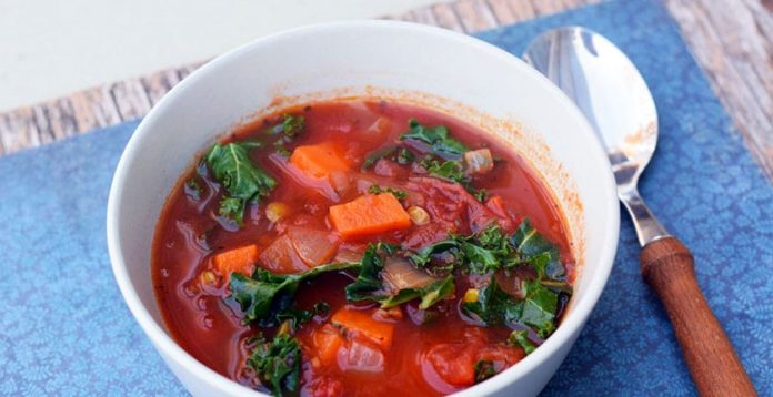 Lentil Soup Recipe With Kale and Sweet Potatoes 