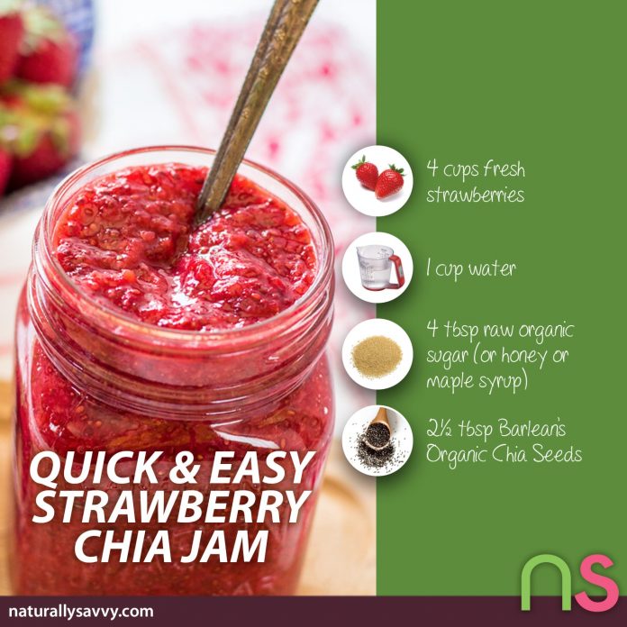 Quick & Easy Strawberry Chia Jam Recipe 