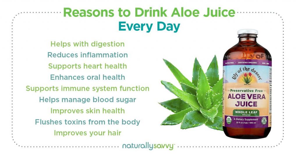 reasons to drink aloe juice every day