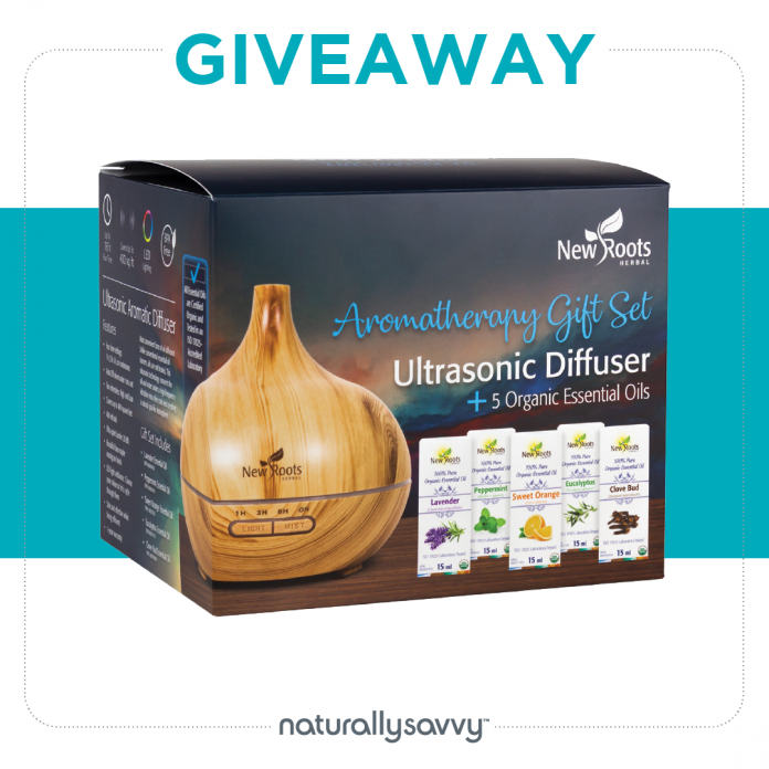 Giveaway New Roots Herbal Aromatherapy Essential Oils Diffuser