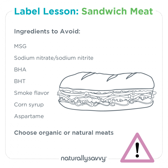 Label lesson sandwich meat